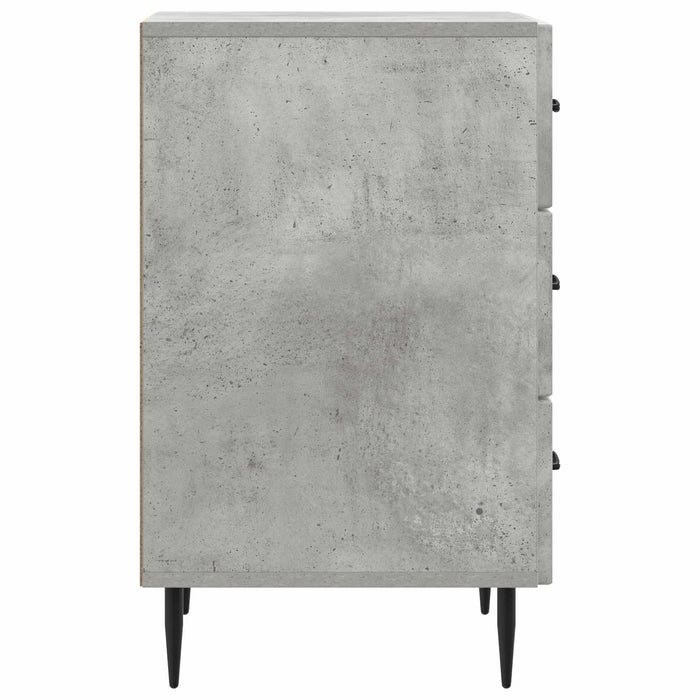 Dulap de noapte Gri Beton 43 x 41 x 66,5 cm Lemn prelucrat - WALTI WALTI