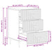 Dulap de noapte Gri Beton 43 x 41 x 66,5 cm Lemn prelucrat - WALTI WALTI