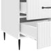 Dulap de noapte cu sertar Alb foarte lucios 43 x 41 x 66,5 cm - WALTI WALTI