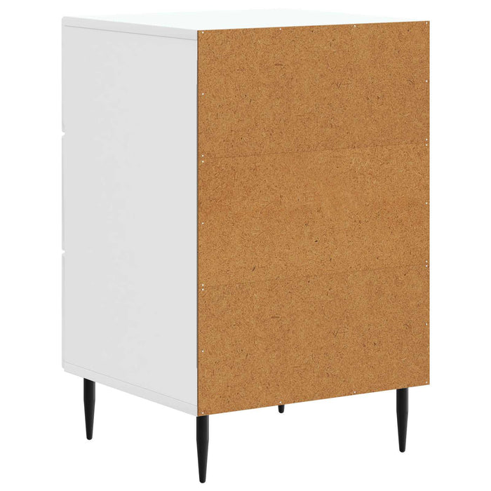 Dulap de noapte cu sertar Alb foarte lucios 43 x 41 x 66,5 cm - WALTI WALTI