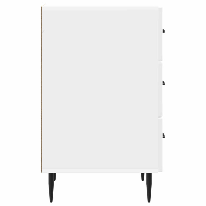 Dulap de noapte cu sertar Alb foarte lucios 43 x 41 x 66,5 cm - WALTI WALTI