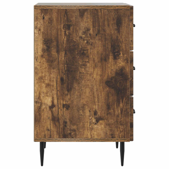 Dulap de noapte Stejar fumuriu 43 x 41 x 66,5 cm Lemn prelucrat - WALTI WALTI