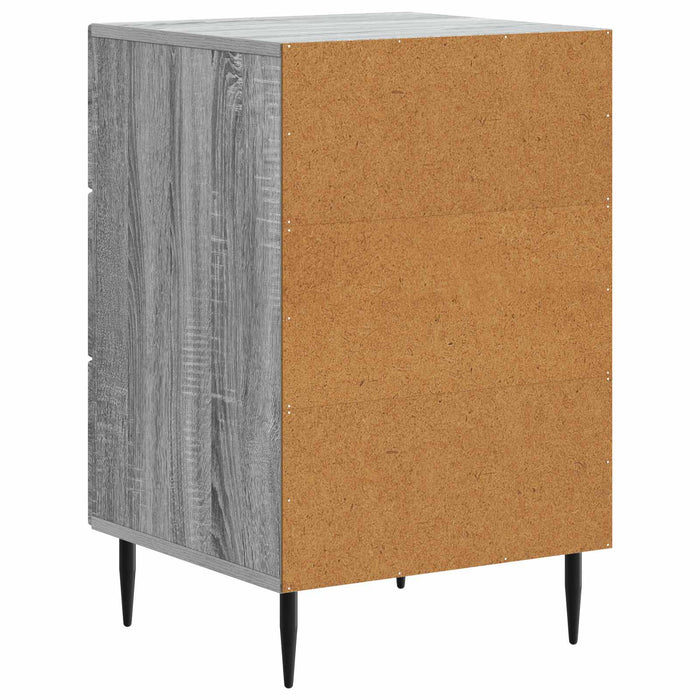 Dulap de noapte Sonoma gri 43 x 41 x 66,5 cm Lemn prelucrat - WALTI WALTI