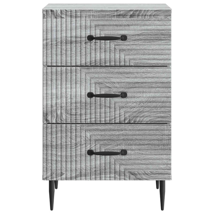 Dulap de noapte Sonoma gri 43 x 41 x 66,5 cm Lemn prelucrat - WALTI WALTI