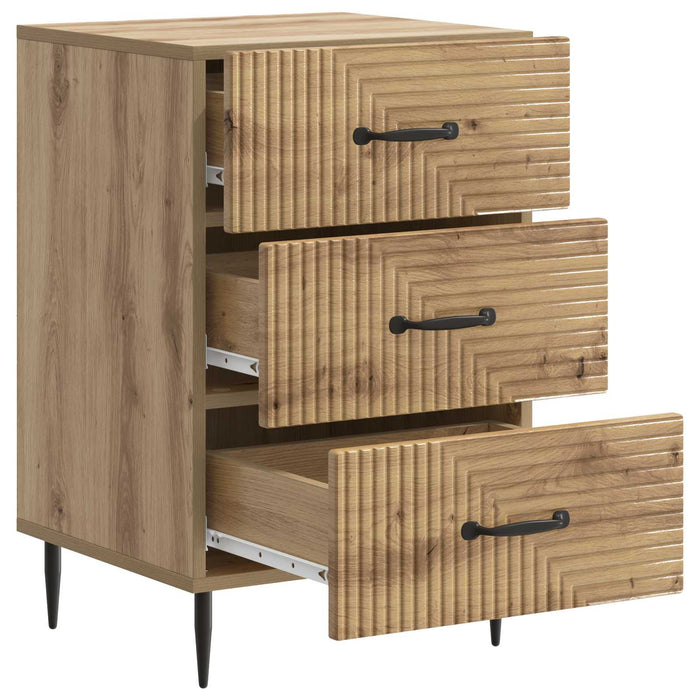 Dulap de noapte cu sertar Stejar Artizanal 43 x 41 x 66,5 cm - WALTI WALTI