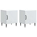 Dulap de noapte 2 pcs Alb 43 x 34,5 x 50 cm Lemn prelucrat - WALTI WALTI
