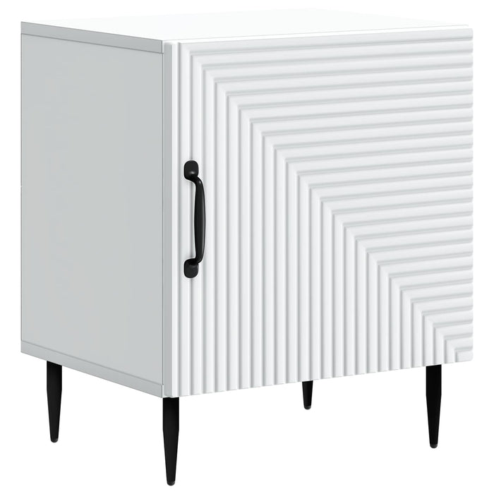 Dulap de noapte 2 pcs Alb 43 x 34,5 x 50 cm Lemn prelucrat - WALTI WALTI