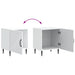 Dulap de noapte 2 pcs Alb 43 x 34,5 x 50 cm Lemn prelucrat - WALTI WALTI
