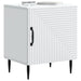 Dulap de noapte 2 pcs Alb 43 x 34,5 x 50 cm Lemn prelucrat - WALTI WALTI