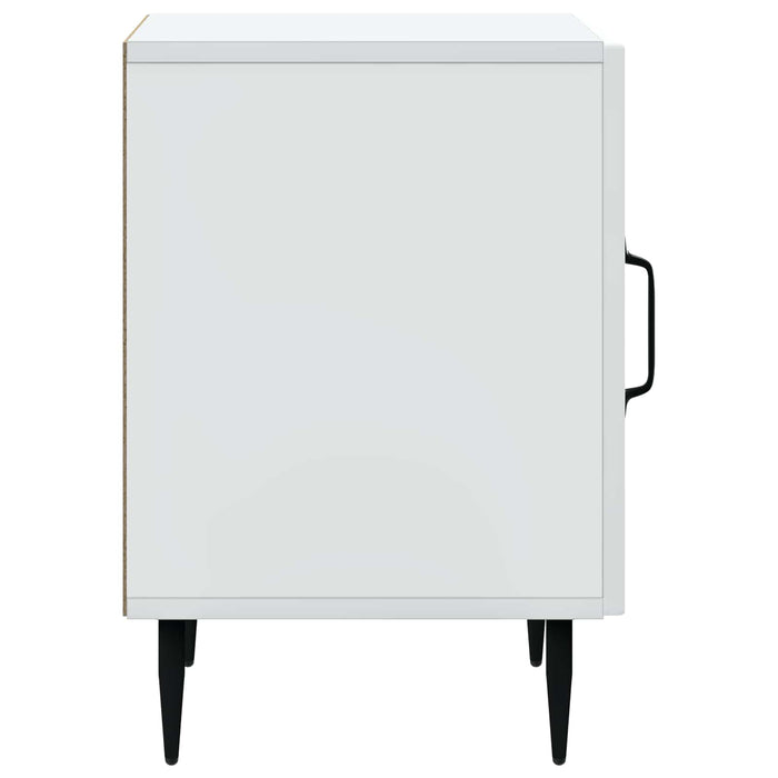 Dulap de noapte 2 pcs Alb 43 x 34,5 x 50 cm Lemn prelucrat - WALTI WALTI
