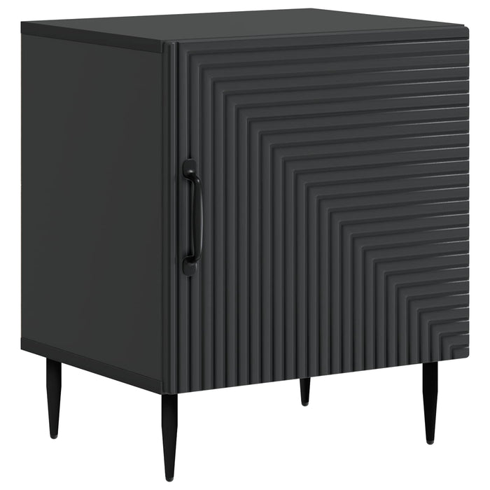 Dulap de noapte Negru 43 x 34,5 x 50 cm Lemn prelucrat - WALTI WALTI