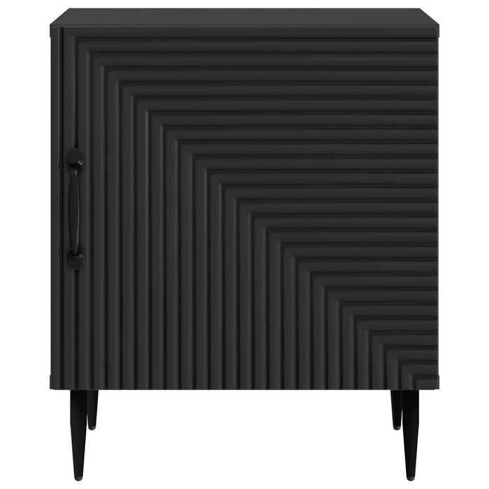 Dulap de noapte Negru 43 x 34,5 x 50 cm Lemn prelucrat - WALTI WALTI