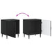 Dulap de noapte 2 pcs Negru 43 x 34,5 x 50 cm Lemn prelucrat - WALTI WALTI