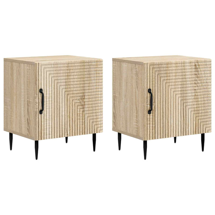 Dulap de noapte 2 pcs Stejar Sonoma 43 x 34,5 x 50 cm - WALTI WALTI