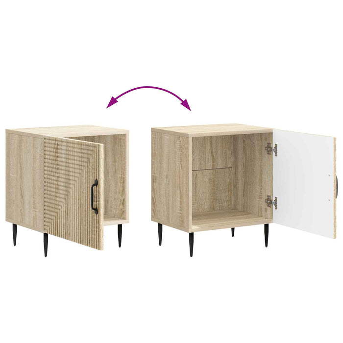 Dulap de noapte 2 pcs Stejar Sonoma 43 x 34,5 x 50 cm - WALTI WALTI
