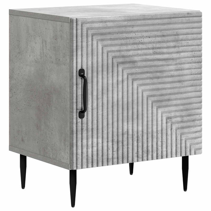 Dulap de noapte Gri Beton 43 x 34,5 x 50 cm Lemn prelucrat - WALTI WALTI