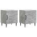 Dulap de noapte 2 pcs Gri Beton 43 x 34,5 x 50 cm - WALTI WALTI