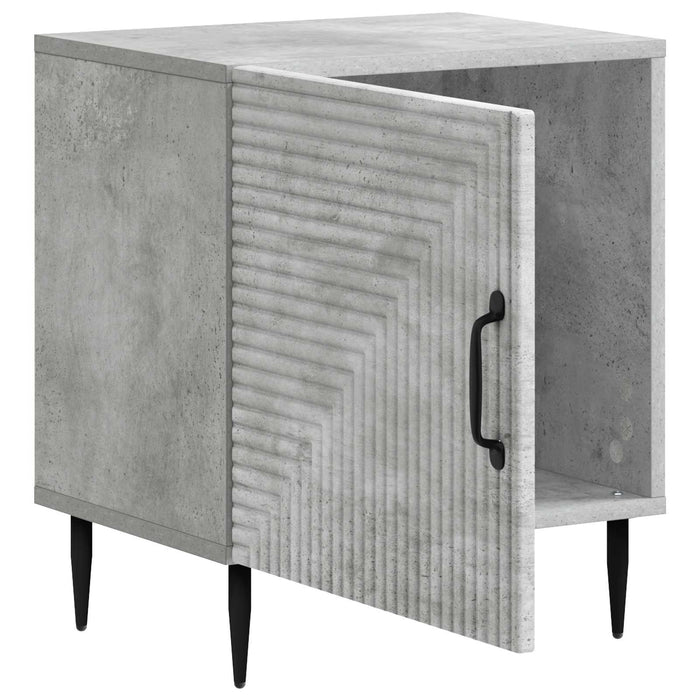 Dulap de noapte 2 pcs Gri Beton 43 x 34,5 x 50 cm - WALTI WALTI