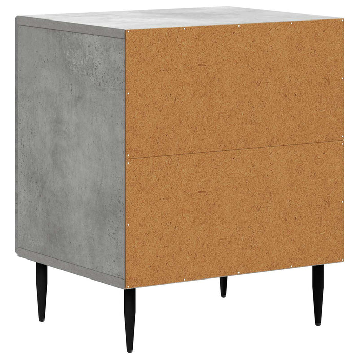Dulap de noapte 2 pcs Gri Beton 43 x 34,5 x 50 cm - WALTI WALTI