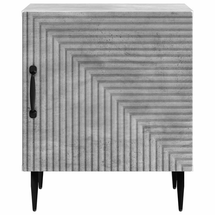 Dulap de noapte 2 pcs Gri Beton 43 x 34,5 x 50 cm - WALTI WALTI