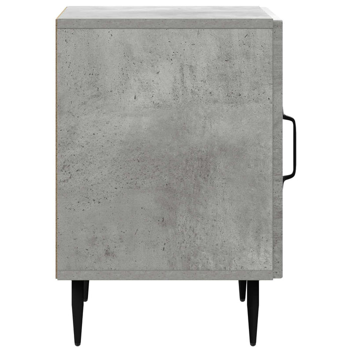 Dulap de noapte 2 pcs Gri Beton 43 x 34,5 x 50 cm - WALTI WALTI