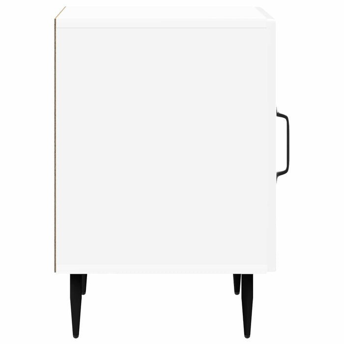 Dulap de noapte Alb foarte lucios 43 x 34,5 x 50 cm - WALTI WALTI