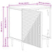 Dulap de noapte Alb foarte lucios 43 x 34,5 x 50 cm - WALTI WALTI
