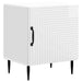 Dulap de noapte 2 pcs Alb foarte lucios 43 x 34,5 x 50 cm - WALTI WALTI