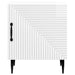 Dulap de noapte 2 pcs Alb foarte lucios 43 x 34,5 x 50 cm - WALTI WALTI