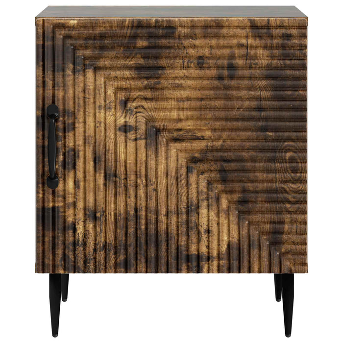 Dulap de noapte 2 pcs Stejar fumuriu 43 x 34,5 x 50 cm - WALTI WALTI