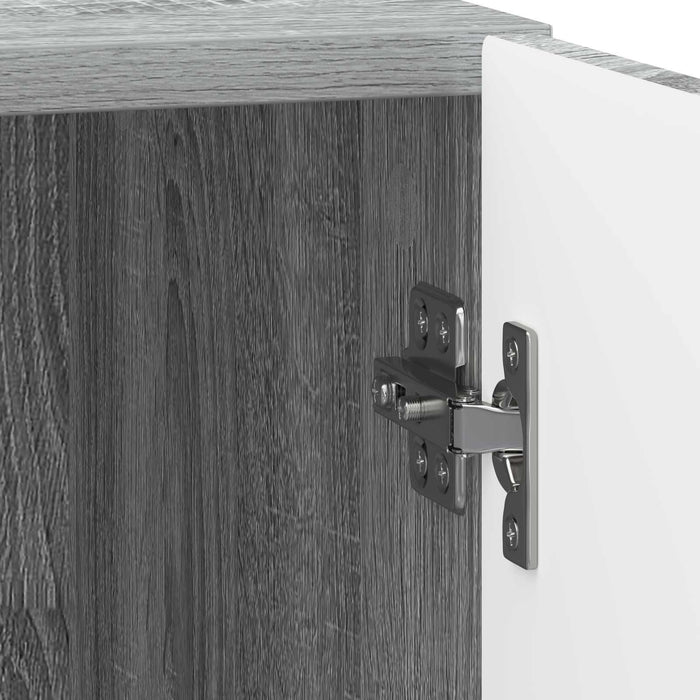 Dulap de noapte Sonoma gri 43 x 34,5 x 50 cm Lemn prelucrat - WALTI WALTI
