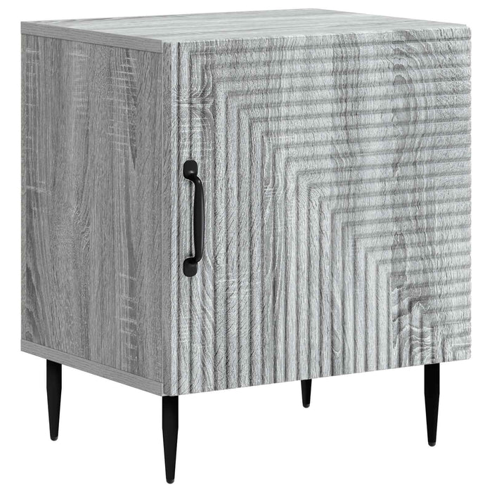 Dulap de noapte Sonoma gri 43 x 34,5 x 50 cm Lemn prelucrat - WALTI WALTI