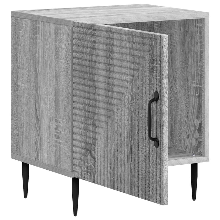 Dulap de noapte Sonoma gri 43 x 34,5 x 50 cm Lemn prelucrat - WALTI WALTI