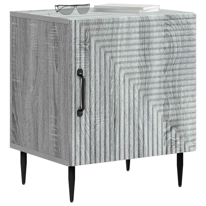 Dulap de noapte Sonoma gri 43 x 34,5 x 50 cm Lemn prelucrat - WALTI WALTI