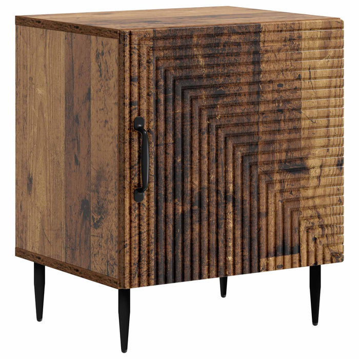Dulap de noapte 2 pcs Lemn vechi 43 x 34,5 x 50 cm - WALTI WALTI
