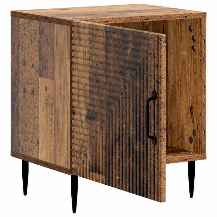 Dulap de noapte 2 pcs Lemn vechi 43 x 34,5 x 50 cm - WALTI WALTI