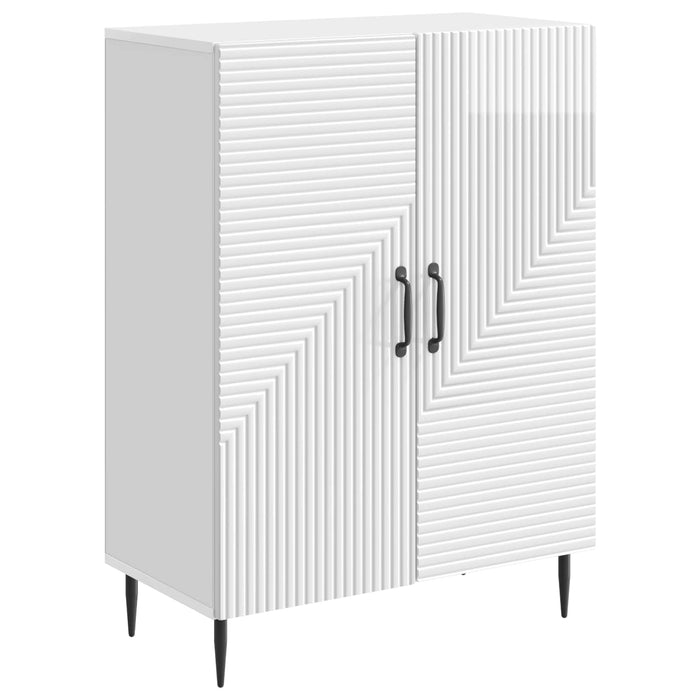 Bufet Alb foarte lucios 66 x 34,5 x 89,5 cm Lemn prelucrat - WALTI WALTI