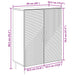 Bufet Alb foarte lucios 66 x 34,5 x 89,5 cm Lemn prelucrat - WALTI WALTI