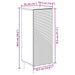 Bufet Negru 33 x 34,5 x 89,5 cm Lemn prelucrat - WALTI WALTI