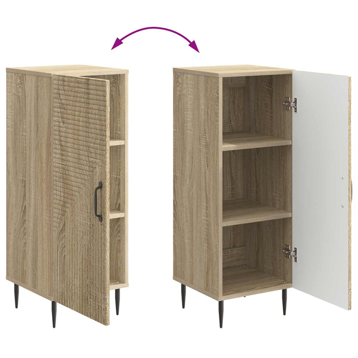 Bufet Stejar Sonoma 33 x 34,5 x 89,5 cm Lemn prelucrat - WALTI WALTI