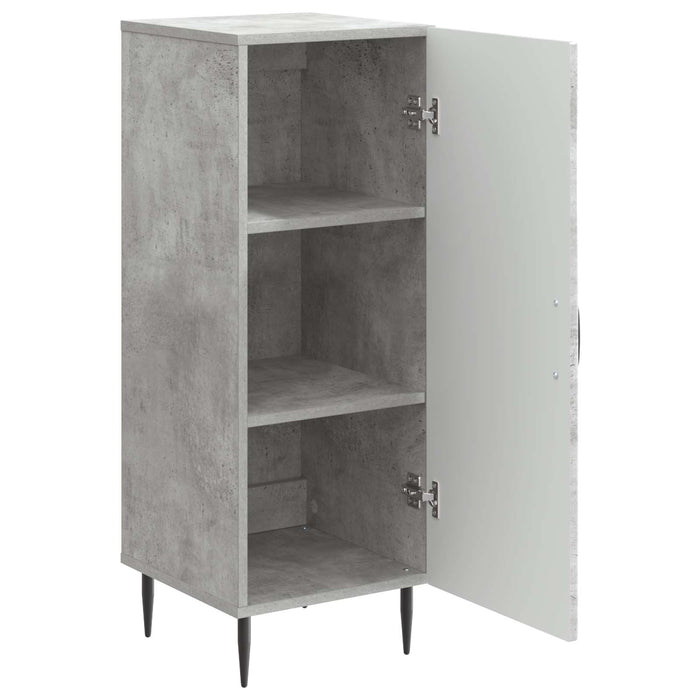 Bufet Gri Beton 33 x 34,5 x 89,5 cm Lemn prelucrat - WALTI WALTI