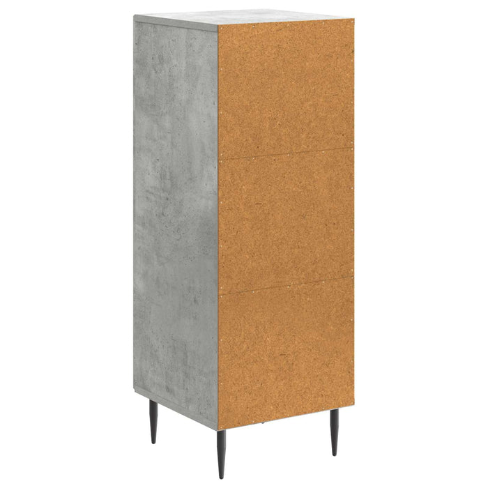 Bufet Gri Beton 33 x 34,5 x 89,5 cm Lemn prelucrat - WALTI WALTI