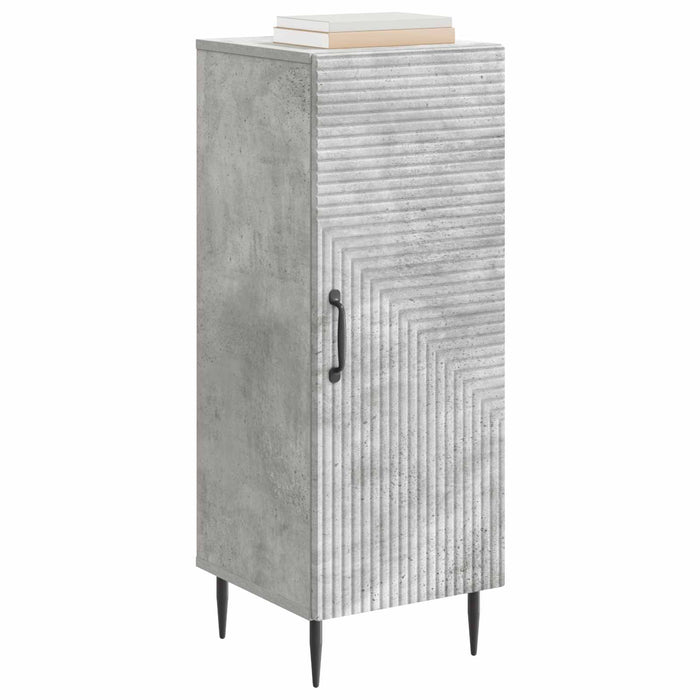 Bufet Gri Beton 33 x 34,5 x 89,5 cm Lemn prelucrat - WALTI WALTI
