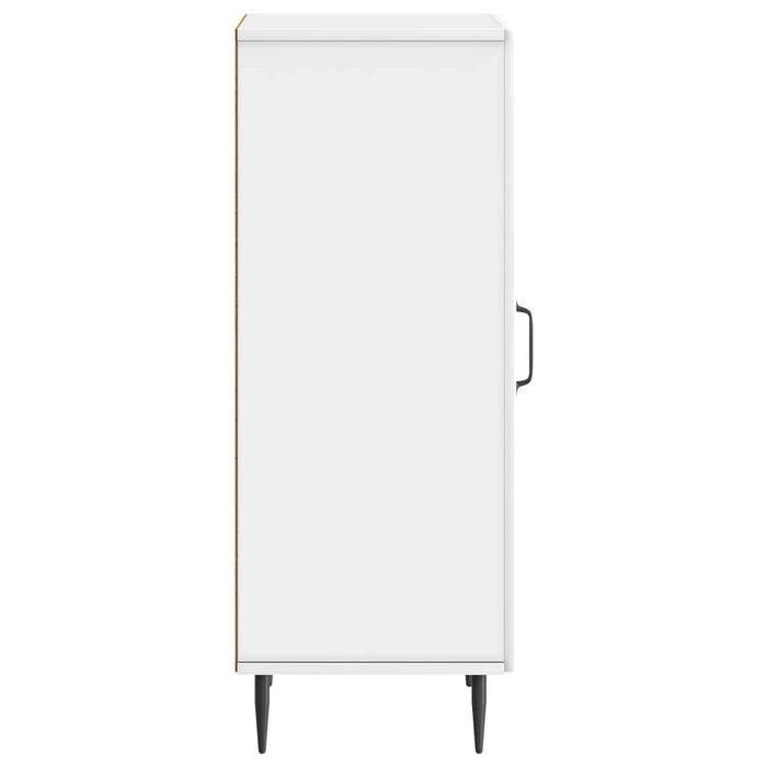 Bufet Alb foarte lucios 33 x 34,5 x 89,5 cm Lemn prelucrat - WALTI WALTI