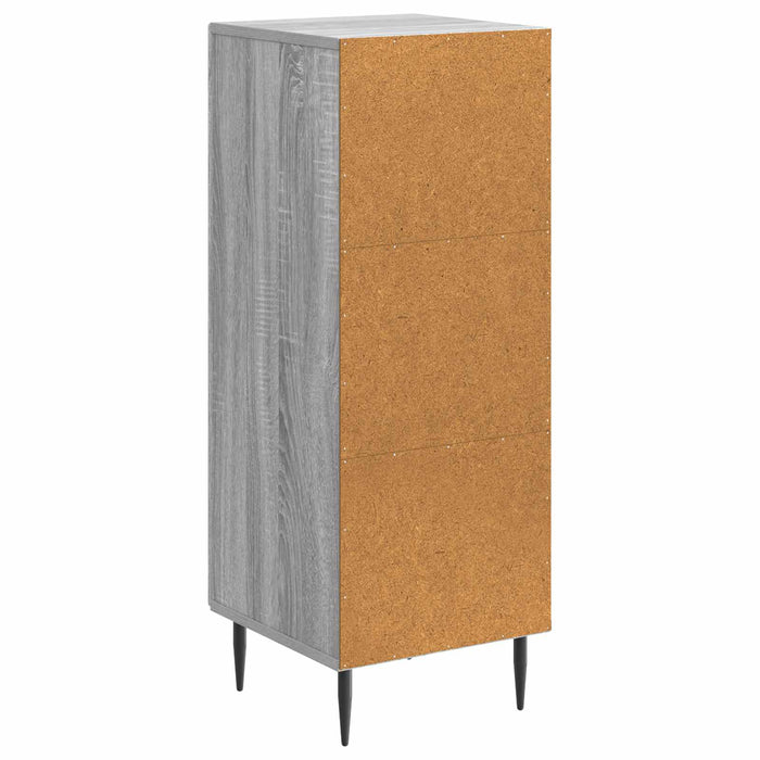 Bufet Sonoma gri 33 x 34,5 x 89,5 cm Lemn prelucrat - WALTI WALTI