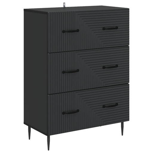 Dulap cu sertare Negru 66 x 34,5 x 89,5 cm Lemn prelucrat - WALTI WALTI
