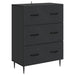 Dulap cu sertare Negru 66 x 34,5 x 89,5 cm Lemn prelucrat - WALTI WALTI
