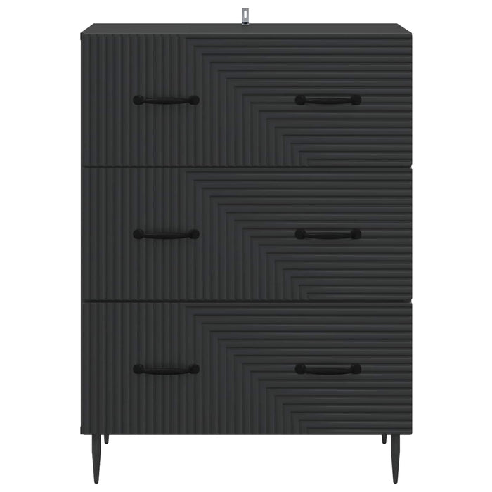 Dulap cu sertare Negru 66 x 34,5 x 89,5 cm Lemn prelucrat - WALTI WALTI