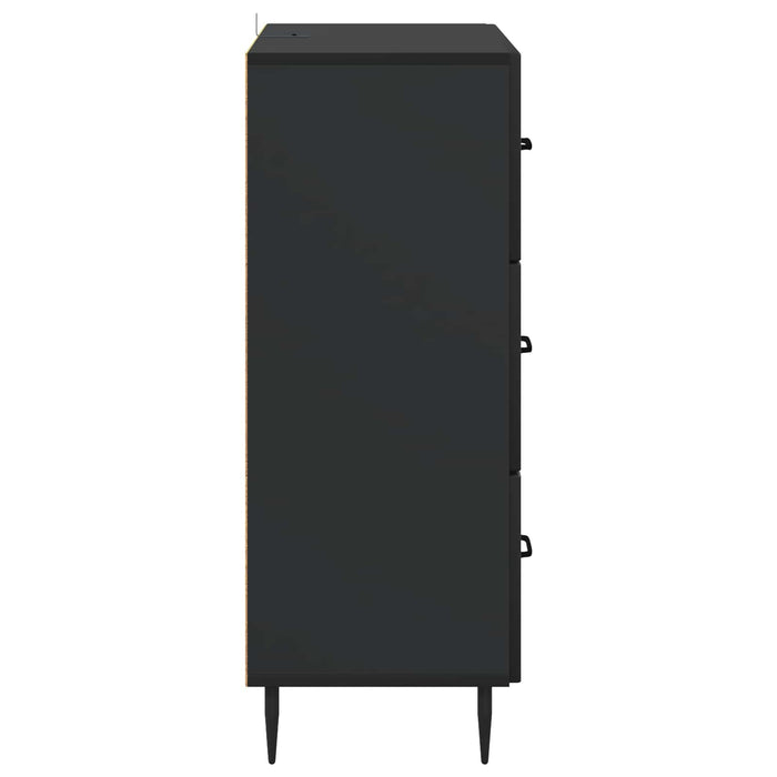 Dulap cu sertare Negru 66 x 34,5 x 89,5 cm Lemn prelucrat - WALTI WALTI