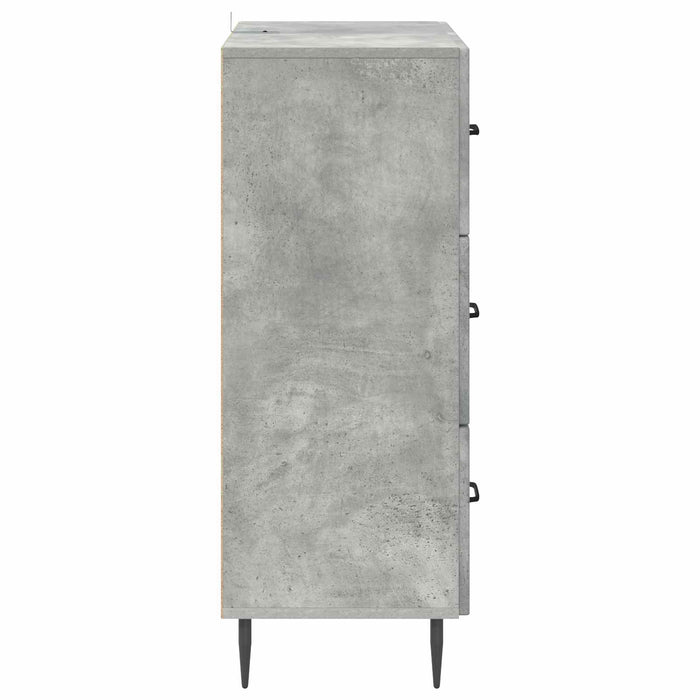 Dulap cu sertare Gri Beton 66 x 34,5 x 89,5 cm Lemn prelucrat - WALTI WALTI